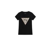 Guess - Leo Triangle Tee - Femme - Tops - Noir - Taille: 44 FR