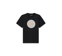 GUESS T-Shirt bleu-gris / orange / noir / blanc, Taille M