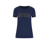 GUESS T-shirt bleu marine / argent, Taille XS