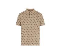 GUESS T-Shirt bleu nuit / taupe, Taille S