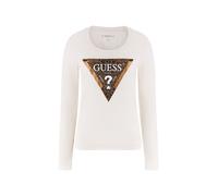 GUESS T-shirt champagne / marron / noir / blanc, Taille XS