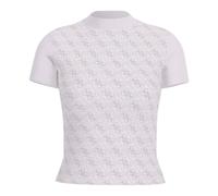 Guess - T-Shirt Col Montant - Femme - Tops - Blanc - Taille: 36 FR