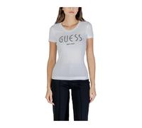 Guess - T-shirt col rond décontracté - Femme - Tops - Blanc - Taille: 46 FR