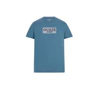 Guess Maglietta Eco a Maniche Corte da Uomo, Petrolio, XL