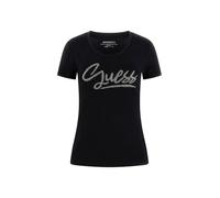 Guess T-shirt écologique à manches courtes pour femme, blanc pur, Small