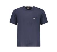 Guess - T-shirt en coton bleu à col rond - Homme - Tops - Bleu - Taille: XS