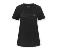 Guess - T-shirt en coton - Femme - Tops - Noir - Taille: 40 FR