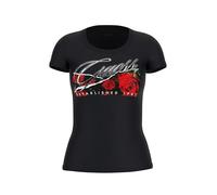 GUESS T-shirt femme floral noir ES25GU47 W5RI03J1314, Blanc pur, Small
