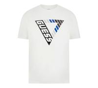 Guess - T-Shirt Folco - Homme - Tops - Blanc - Taille: XS