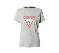 GUESS T-shirt gris chiné / rouge vif / noir / blanc, Taille M