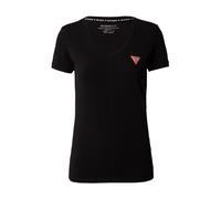 GUESS JEANS T-SHIRT MANICHE CORTE DONNA NERO