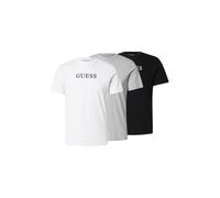 GUESS T-Shirt gris / noir / blanc, Taille M