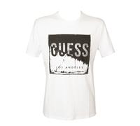 GUESS t-shirt homme manches courtes col rond avec imprimé en coton mélangé artic