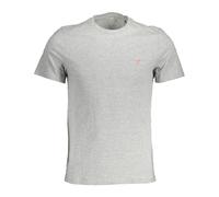 Guess - T-shirt Logo Coupe Slim - Homme - Tops - Gris - Taille: 2XL