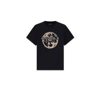 GUESS T-Shirt moka / noir / blanc, Taille S