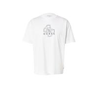 GUESS T-Shirt noir / blanc, Taille L