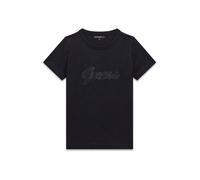 Guess, Femme, Tops, Noir, Taille: 40 FR T-shirt Boxy en coton