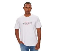 Guess - T-shirt Original et Moderne pour Homme - Homme - Tops - Blanc - Taille: S