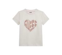 GUESS T-Shirt pour Fille Écru 16 Ans (176cm)