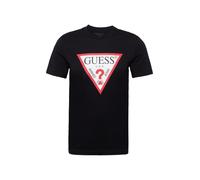 GUESS T-Shirt rouge vif / noir / blanc cassé, Taille XL