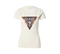 GUESS T-shirt sable / bronze / blanc, Taille M