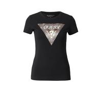 GUESS T-shirt sable / marron / noir / blanc, Taille XS