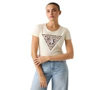 GUESS T-shirt Jeans Leo G047 manches courtes blanc perle XL Femme