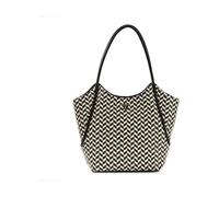 GUESS Cabas Tessi 2 en 1 noir/blanc Taille unique