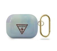 Guess Tie Dye Collection Silicon Cover Box pour Apple Airpods Pro Bleu Housse de protection Case