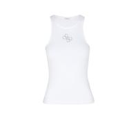 Guess New Round Nk Guendalina Sleeveless T-shirt Blanc M Femme