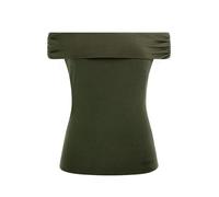GUESS Haut Eco Charlotte à épaules dénudées pour femme, Plante verte, Taille L