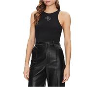 GUESS Top Guendalina da Donna Eco New Senza Maniche Girocollo, Nero corvino, L