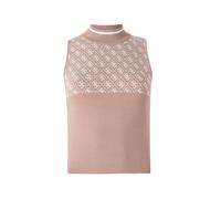 GUESS Tops en tricot 'LISE' beige foncé / blanc, Taille XS