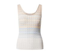 GUESS Tops en tricot 'Rosalyn' beige / bleu clair / blanc, Taille M