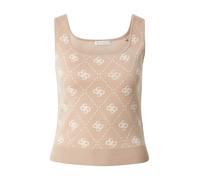 GUESS Tops en tricot 'SARAH' cappuccino / blanc, Taille M