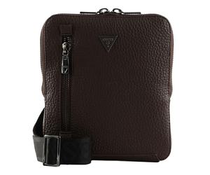 GUESS Torino Xbody Flat Bag Dark Brown