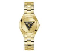 GUESS Montre à affichage analogique 'Tri Plaque' or / noir / argent, Taille One Size