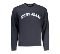 Guess - Tricot à col rond - Homme - Pulls - Bleu - Taille: L