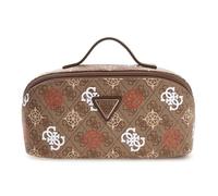 GUESS Trousse de maquillage brun clair terracotta pour femme - Eliette Logo Cosmetic Travel Bag L Latte Logo / Ginger 335255