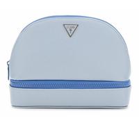 GUESS Trousse de maquillage gris bleu pour femme - Dome Cosmetic Pouch Powder Blue 300454