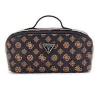 GUESS Trousse de Toilette Wilder Cosmetic Travel Bag Brown Marron foncé