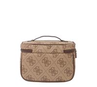 GUESS Toiletry Train Case Latte Logo/Brown