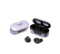 Guess True Wireless Earphones BT5.0 5H - Casque TWS + étui de chargement (violet)