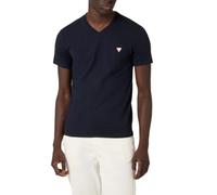 Guess T-shirt manches courtes col V Coton stretch Jeans Homme Bleu marine/rouge/blanc Taille XL