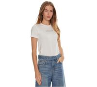 Guess Jeans T-shirt manches courtes logo femme blanc Taille S