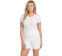 GUESS Tshirt MC Coton Logo Strass Jeans