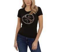 Guess Tshirt Stretch Logo 4G Strass Jeans - Femme