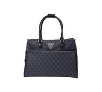 Guess Sac à épaule femme JESCO Shopper Tote zippé 100% polyuréthane Gris foncé Taille Unique