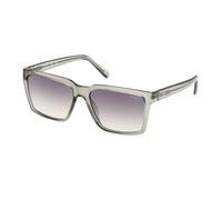 Guess, unisex, Accessoires, Gris, Taille: 58 MM Lunettes de soleil vertes ombrées