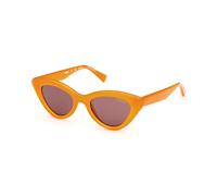 Guess Unisex GU00137 44E Lunettes de soleil Injecté Orange Marron Cat Eye Normale